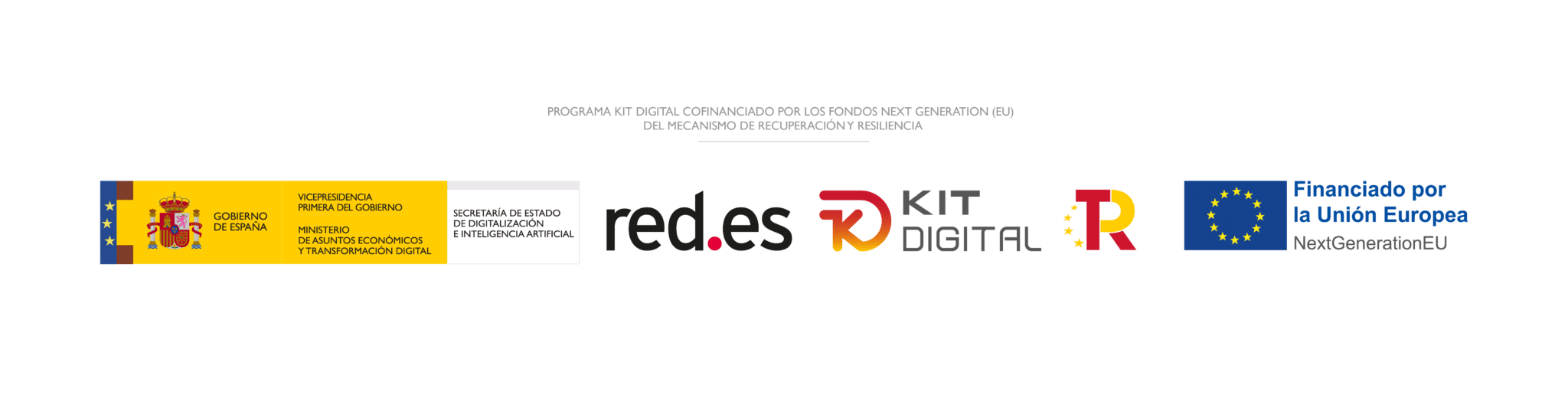 Programa Kit Digital cofinanciado por los Fondos Next Generation EU del Mecanismo de Recuperación y Resiliencia